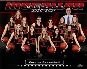 Varsity Girls Basketball Team 2020-2021